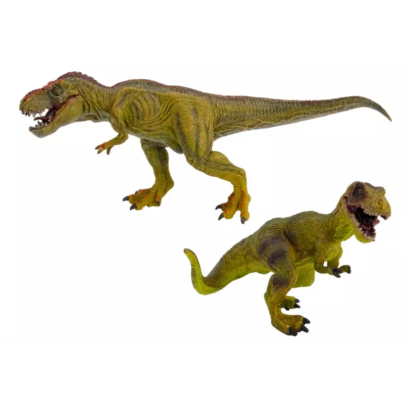 LEAN TOYS Set of Dinosaur Figures Tyrannosaurus With Small Realistic 2 pcs.