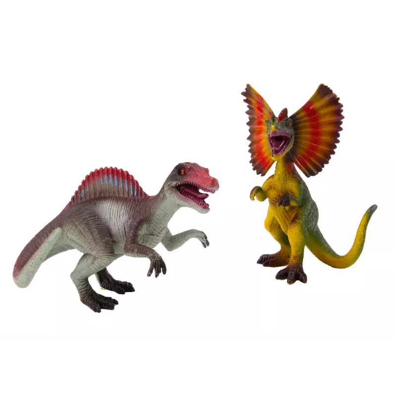 LEAN TOYS Dinosaur Figures Spinosaurus Dilophosaurus Set 2 Pieces