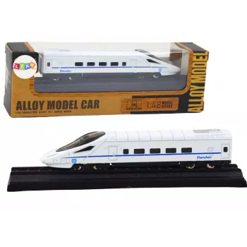 LEAN TOYS Collectible Model Train Wagon White 1:48 Metal