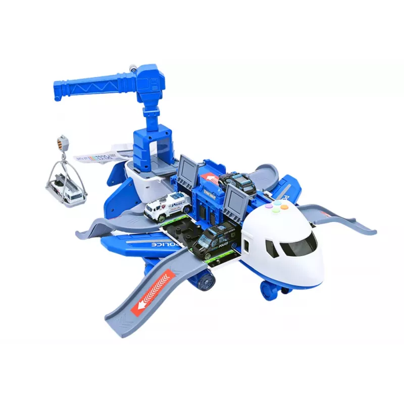 LEAN TOYS Interactive Plane To Disassemble Police Station 2in1 DIY