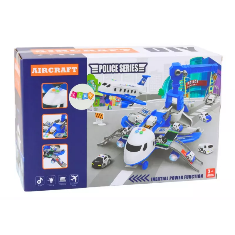 LEAN TOYS Interactive Plane To Disassemble Police Station 2in1 DIY