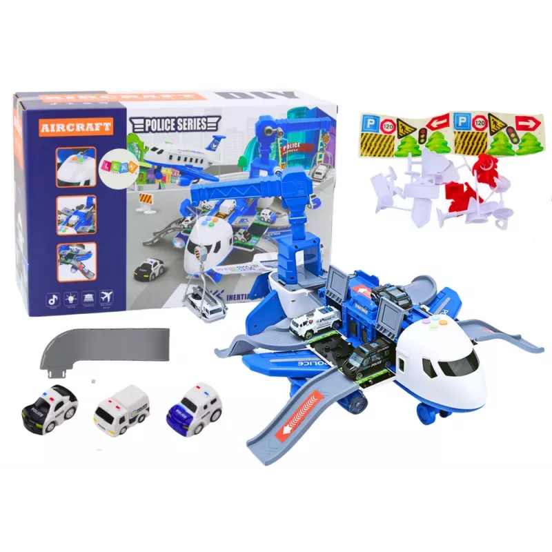 LEAN TOYS Interactive Plane To Disassemble Police Station 2in1 DIY