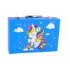 LEAN TOYS Large Art Set in a Suitcase 145 Pieces Unicorn