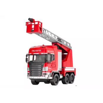 LEAN TOYS Fire Truck with Boom Remote Control RC Spray Lights