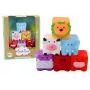 LEAN TOYS Soft Educational Bath Blocks Animals