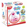 LEAN TOYS Interactive Pink Potty with Crown Musical Toilet for Toddlers 5 in 1