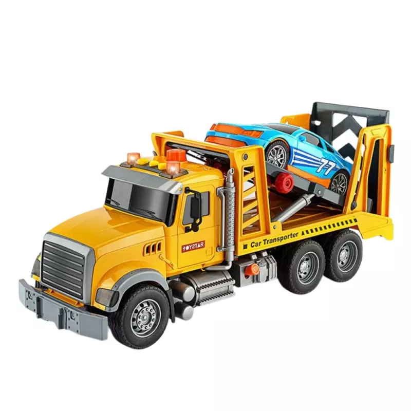 LEAN TOYS Tow Truck Roadside Assistance Car 2in1 Adjustable Lights Sounds