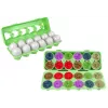 LEAN TOYS Educational Egg Sorter Set Dinosaurs Puzzle 12 Pieces