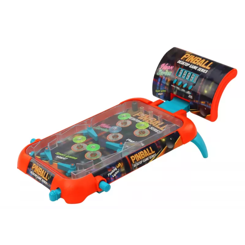 LEAN TOYS Pinball Arcade Game with LED Lights, Sounds, and Digital Scoreboard