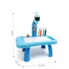 LEAN TOYS Mini Projector Robot Table 2in1 Accessories Blue