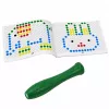 LEAN TOYS Educational Magnetic Board Dinosaur Pad Puzzle Green