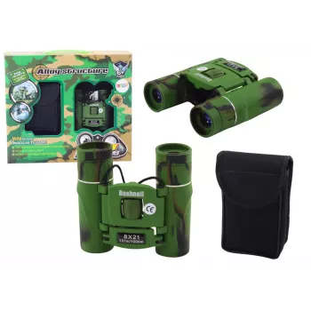 LEAN TOYS Small Binoculars with Case 12x Magnification Field of View 1000m
