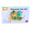 LEAN TOYS Tea Coffee Set for Children Wooden 15 Pieces