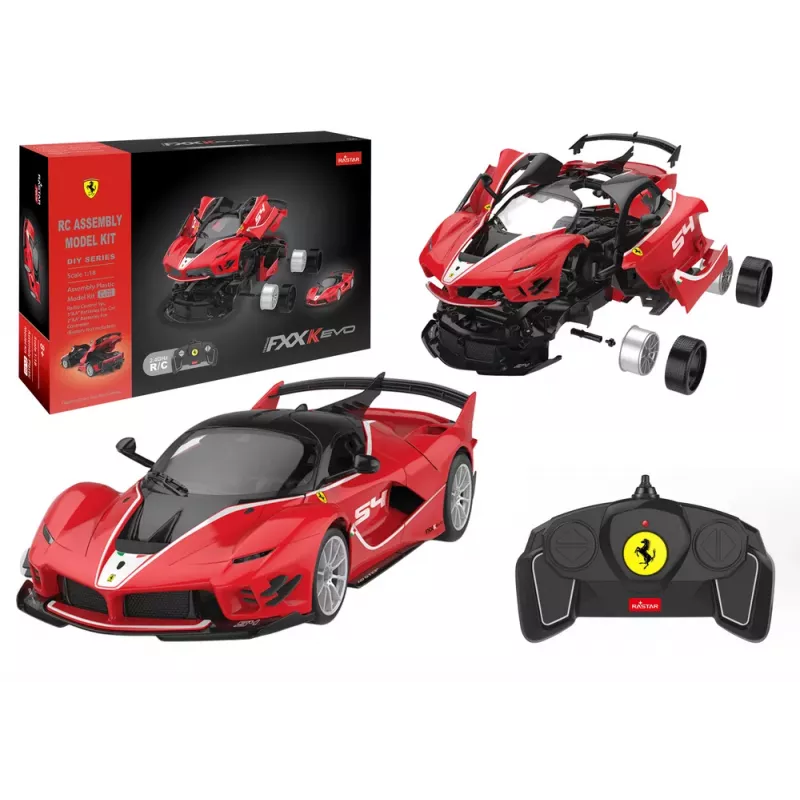 Building Blocks Car RC Rastar 1:18 Ferrari FXXK EVO Red 88 pcs.