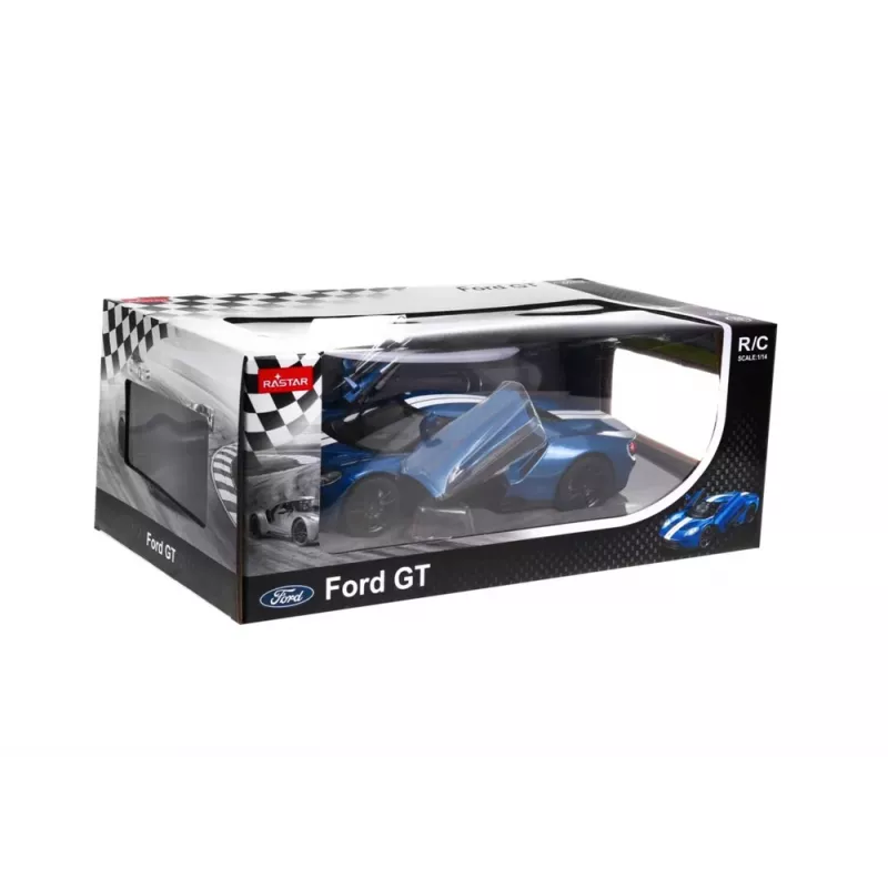 RASTAR RC Car Remote Control Model Ford GT 1:14 Opening Doors Blue