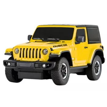JEEP Wrangler JL Rubicon Remote Controlled RC Car Rastar Yellow 1:24