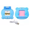 LEAN TOYS Tablet for Educational Cards Learning Polish English 224 Words Blue