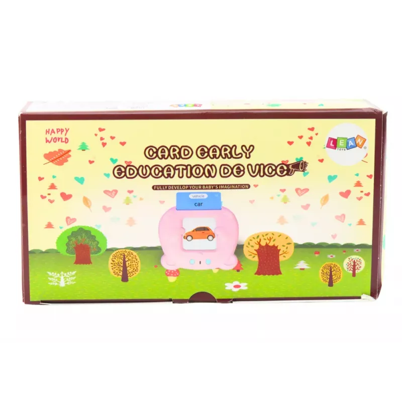 LEAN TOYS Tablet for Educational Cards Learning Polish English 224 Words Blue