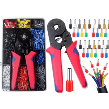LEAN Set of Crimping Press for Mounting Cable Sleeves in a Case 1200 pcs