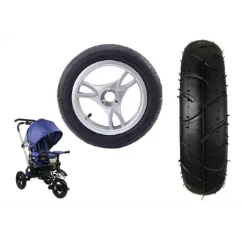 LEAN CARS Plastic Wheel with Rubber Tire (Inflatable) PRO 700 Front