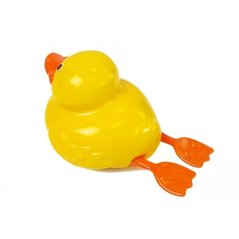 LEAN TOYS Yellow Duck on Batteries 18 cm for the Bath