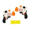 LEAN TOYS Set of 2 Foam Dart Blasters with 20 Suction Cup Darts - Manual Spring-Action Toy Gun Set for Kids 6+