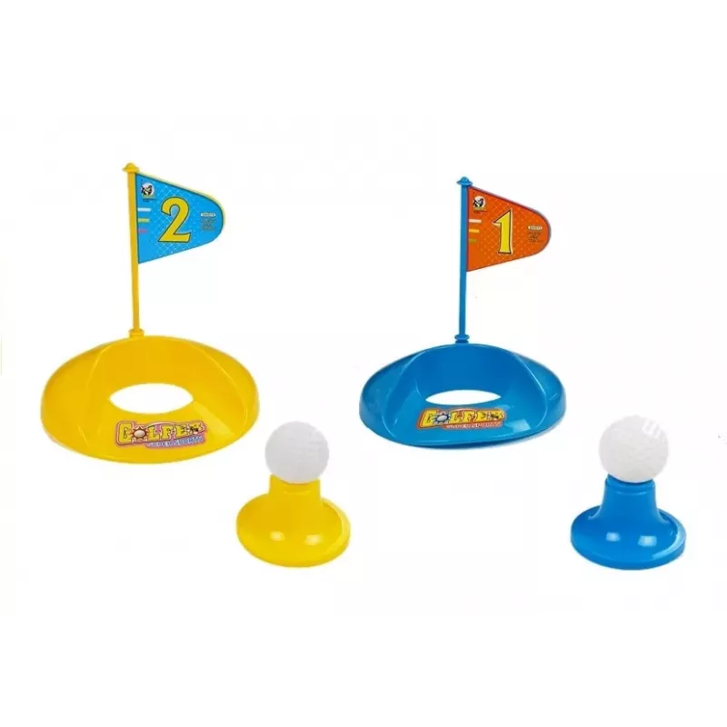 LEAN TOYS Children's Golf Set Clubs Holes with Flags Balls