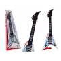 LEAN TOYS Electric Guitar For Kids Lights Melodies White