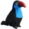 LEAN TOYS Plush Toucan Bird Mascot Cuddly Toy Blue 20cm