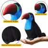 LEAN TOYS Plush Toucan Bird Mascot Cuddly Toy Blue 20cm