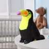 LEAN TOYS Plush Toucan Bird Plush Toy Mascot Cuddly Toy Yellow 35cm