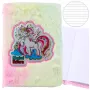 LEAN Plush Fur Notebook Lined Notebook With Unicorn Colorful A5