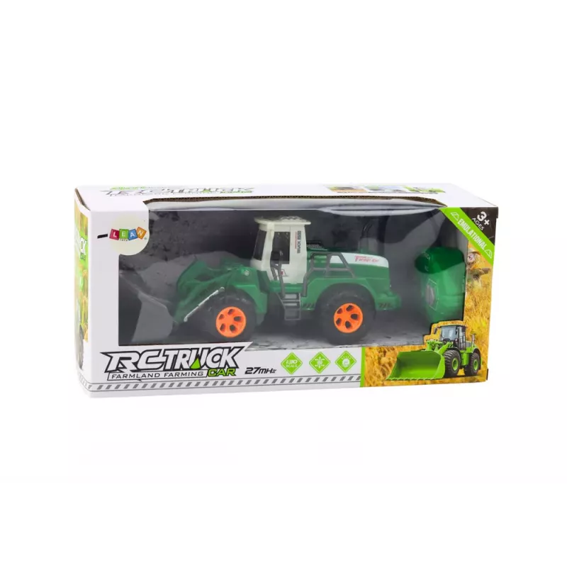 LEAN TOYS Excavator Loader R/C Remote Control Elevating Arm Green