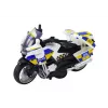 LEAN TOYS Police Motorcycle with Friction Drive Battery Powered Lights Sound