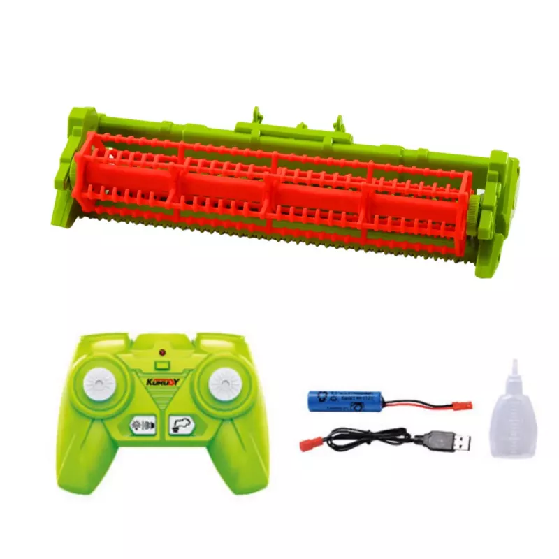 LEAN TOYS Combine Harvester with Grain Header 2in1 Remote Controlled RC Smoke Effect 2.4G
