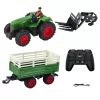 LEAN TOYS Agricultural Tractor With Trailer And Forks Remote Controlled RC 2.4G