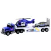 LEAN TOYS Police Truck Helicopter Car Police Car Lights Sounds Set