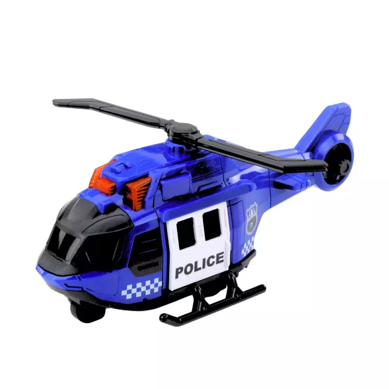 LEAN TOYS Police Truck Helicopter Car Police Car Lights Sounds Set