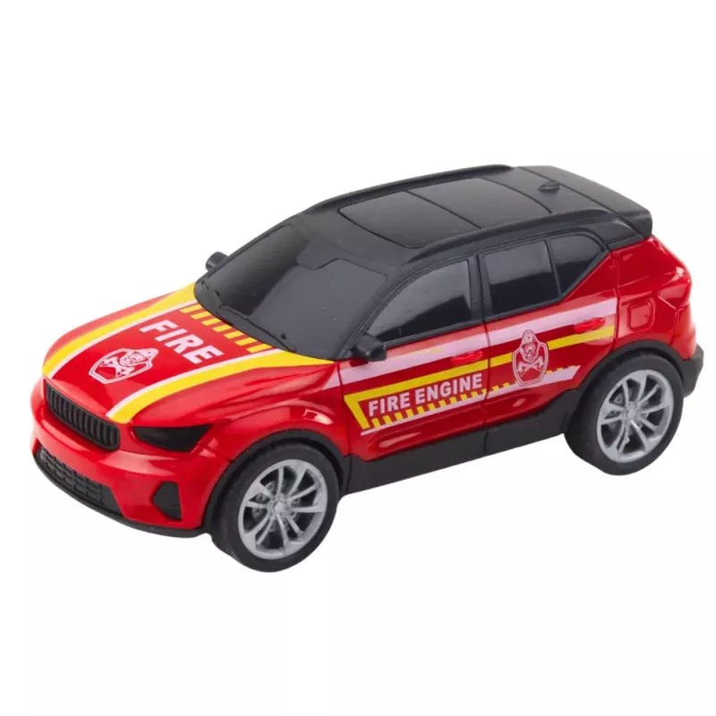 LEAN TOYS Fire Rescue Playset: Helicopter, Fire Truck, Fire Department with Lights and Sounds