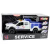 LEAN TOYS Service Truck with Crane Lights Sounds White 1:12