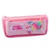 LEAN Pencil Case School Kit Unicorn Wing Glitter 3D Pink 21.5x9cm