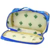 LEAN School Pencil Case Organizer Roomy Additional Pocket Blue 21.5cm