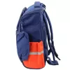LEAN School Backpack With Dinosaur Chest Strap Navy Blue 22L