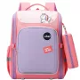 LEAN School Backpack With Unicorn Chest Strap Pastel Pink 21L 39cm