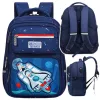 LEAN Children's School Backpack Navy Blue Rocket Space 20L 41cm