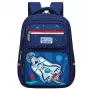 LEAN Children's School Backpack Navy Blue Rocket Space 20L 41cm