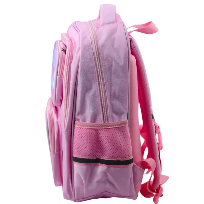 LEAN Unicorn School Backpack Chest Strap Pink 20L