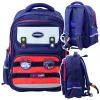 LEAN Children's School Backpack Chest Strap Navy Blue Red Space 20L 38cm