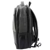 LEAN City Business Backpack USB Laptop Pocket Black Gray 16L 41cm