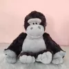 LEAN TOYS Plush Mascot Cuddly Toy Gorilla Dark Gray 22cm